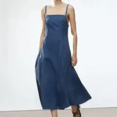 ZARA デニム　キャミワンピース