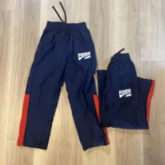 PUMA ネイビー レッド ジャージ 2枚