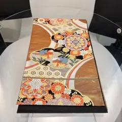 KB12 六通柄袋帯 24金二重箔 鴛鳥宝相花文 金箔 正絹