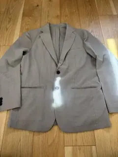 GU メンズ　ウォッシャブルテーラードジャケット　ベージュ　Mサイズ