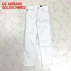 A6076 アドリアーノゴールドシュミット ストレートパンツ 綿 白 24のサムネイル