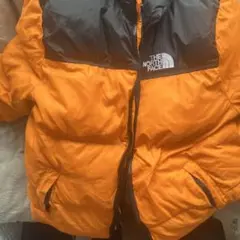 THE NORTH FACE ダウンジャケット オレンジ/黒