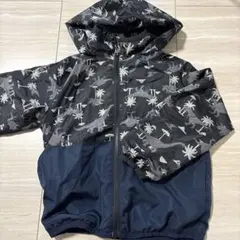 ◎恐竜柄シャカシャカパーカー 120cm
