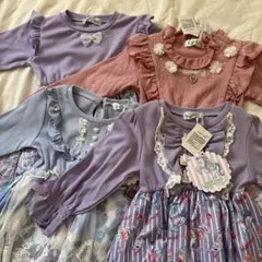 エコネコ　ワンピース　4点　100 女の子　ゆめかわ　ユニコーン