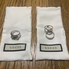 ！！期間限定大特価！！GUCCI シルバーリング3点セット