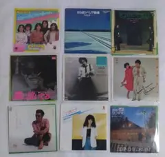 【レコードまとめ売り42】ジャンク扱い　邦楽シングル9枚セット　状態いろいろ