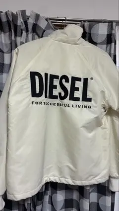 DIESEL ホワイト ナイロンジャケット
