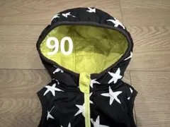 ベスト ダウンジャケット リバーシブル 90 星 ベビー こども