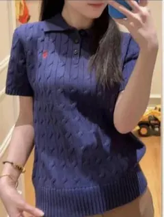 【最終値下げ】キッズ XL ネイビー ポロシャツ 大人サイズ相当　ラルフローレン