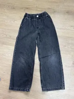 H&M デニムパンツ ブラック 135cmのサムネイル
