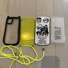iPhone11ケースまとめ売り★鬼滅の刃猫耳ネオンカラーショルダーケース