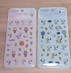 【未使用】スヌーピー　ぷくぷくシール　2枚　セット