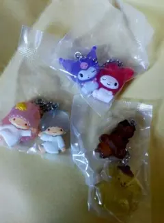 サンリオ　なかよしドロップチャーム　ポムポムプリン、マイメロ、キキララ　ガチャ