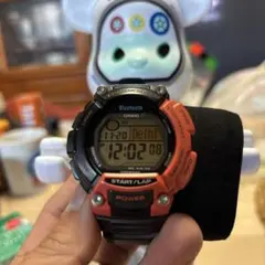 CASIO Bluetoothデジタル腕時計 黒/赤のサムネイル