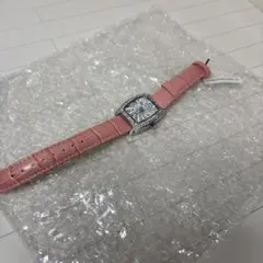 Folli Follie フォリフォリ デジタル ピンクレザー レディース腕時計