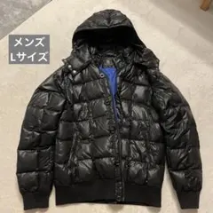 ビームス　beams ジャンパー　ブラック　ブルー　ダウンジャケット　フード付き