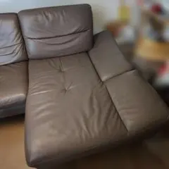 柏木工 2人掛け片肘ソファ ウォールナット カバー着脱可 現行品 【たの