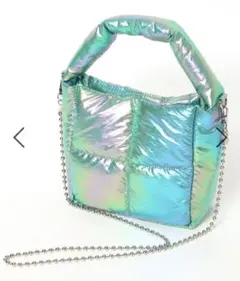 ボールチェーンメタリックBAG(グリーン)