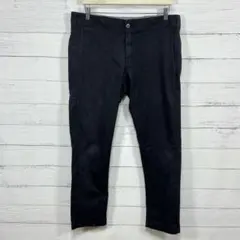 ペ*ロ様 ディッキーズ スキニーストレート ワークパンツ ブラック 34×30