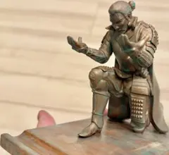 織田信長 青銅ブロンズ調オブジェ 眼鏡・ペン・腕時計スタンド 将軍シリーズ