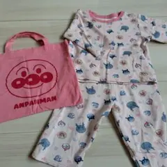 【おまけつき】　春　アンパンマン　ベビーパジャマ　長袖 パジャマ 90