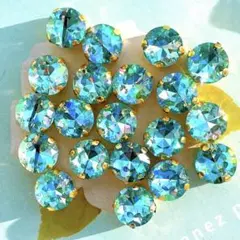 ꫛꫀꪝ✧‧˚AAAA級レーザーカットビジューアクアマリン20個