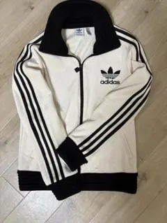 【希少デザイン】adidasジャージ　コーデュロイ　ドローコード　アイボリーXL 希少デザイン】adidasジャージ コーデュロイ ドローコード