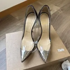 Christian Louboutin パンプス クリア シルバー