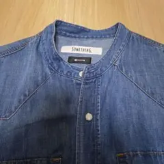 SOMETHINGアパートバイローリーズコラボ。 デニムジャケット ブルー