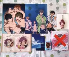 Free! 缶バッジ ラバーストラップ クリアカード 松岡凛 など 9点 