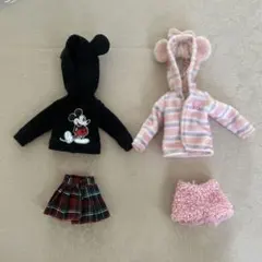 リカちゃん 着せ替え服４点セット ミッキー