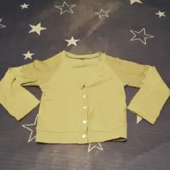 アプレレクール alc 女の子 カーディガン くすみグリーン 緑 110㎝