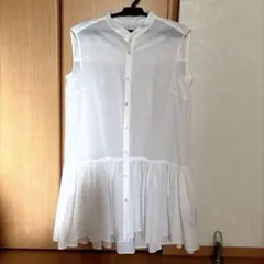 UNTITLED ノースリーブ チュニック ホワイト サイズ0のサムネイル