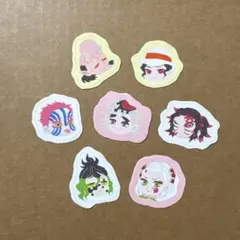 最強ジャンプ付録 鬼滅の刃 ゆる顔シール 猗窩座 童磨 黒死牟 堕姫 妓夫太郎