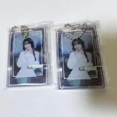 NiziU オンラインくじ D賞 ミニスマホスタンドキーホルダー ミイヒ 2つ