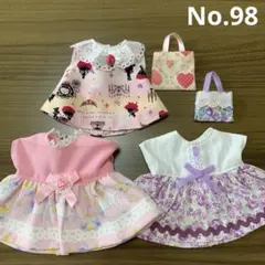 No.98メルちゃん　ソランちゃんの服　5点セット　ワンピース　ハンドメイド