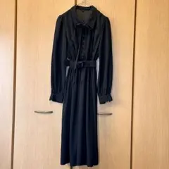 入学式　卒業式　冠婚葬祭　ロングワンピース　ブラックフォーマル　ハンドメイド　B