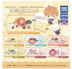 ハイキュー!!×サンリオキャラクターズ NUNOPO　でらっくす　3個セット