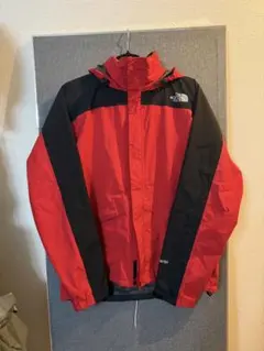 美品　ノースフェイス　レインテックス　ゴアテックス　雨具　カッパ　赤