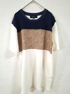 【Lサイズ】SHIPS JET BLUE 半袖Tシャツ ホワイト/ネイビー