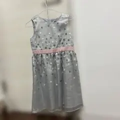 BeBe ドレス 120cm シルバー 星柄のサムネイル