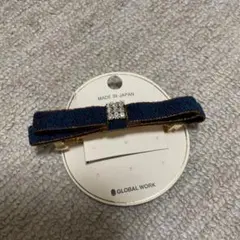 GLOBAL WORK ネイビー バレッタ
