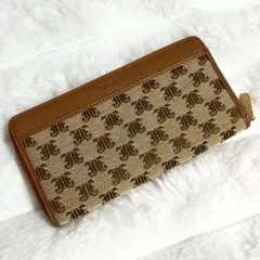 ジュエティ　JJモノグラムジャガード　ラウンドZIP　長財布 キャメルのサムネイル