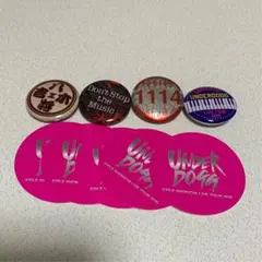 EXILE SHOKICHI 缶バッチセット　UNDERDOGG ステッカー付