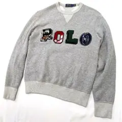 【極美品】ポロラルフローレン スウェット タイガーパイルロゴ POLO　刺繍