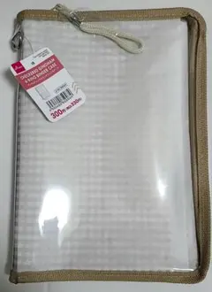 ベージュ　DAISO CHECKERED GINGHAM 6-RINGのサムネイル