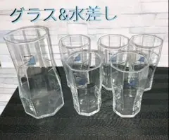 ◆昭和レトロ◆佐々木硝子◆グラス&水差し◆セット