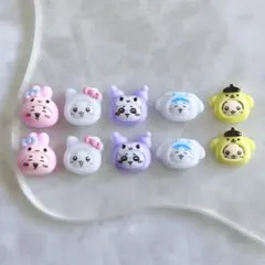 【 新品 】大人気❣️ ちいかわ サンリオ コラボ ハチワレ うさぎ ネイルパーツ