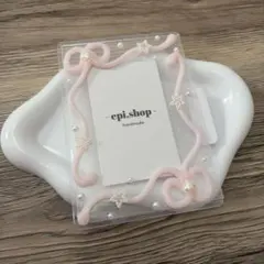 29♡ ホイップデコ トレカケースデコ B7 バレエコア y2k ミルキーピンク