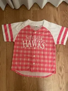 SoftBank Hawks ユニフォーム M ピンク チェック